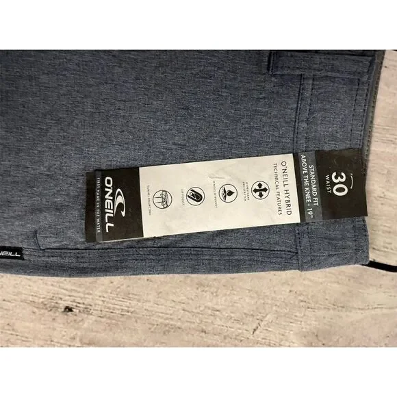 O'Neill Men's Hybrid Walk Shorts Size 30 Blue Casual Chino Summer - Picture 2 of 10